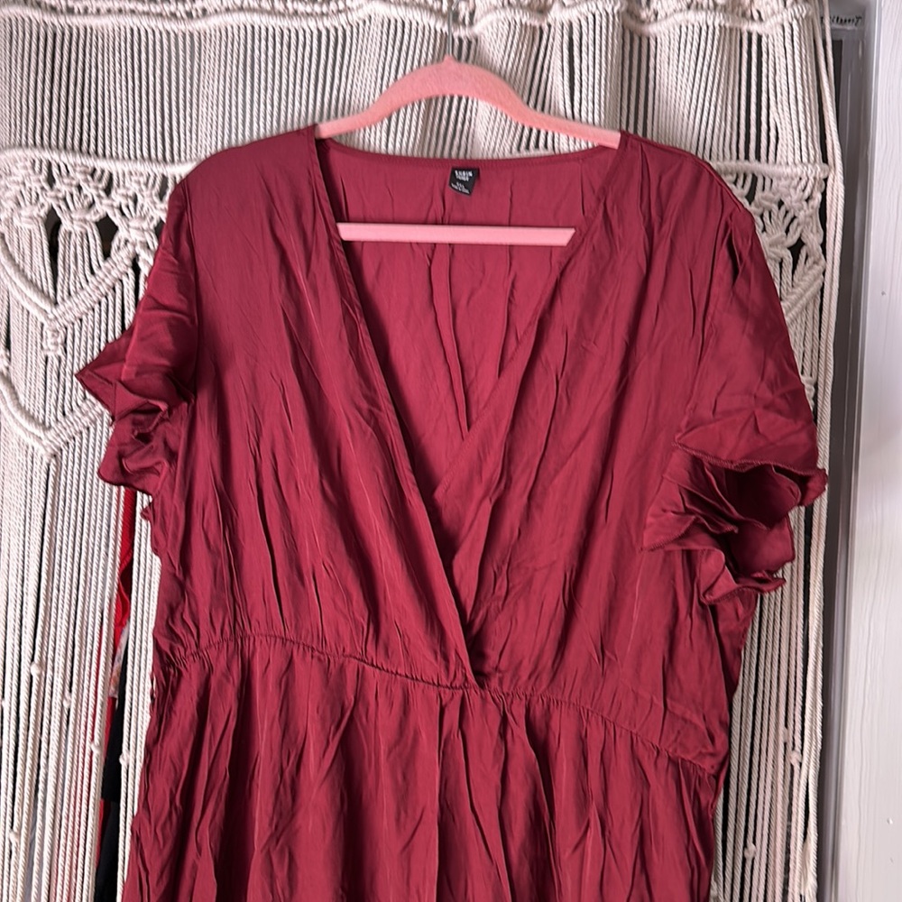 Dark Maroon SHEIN dress